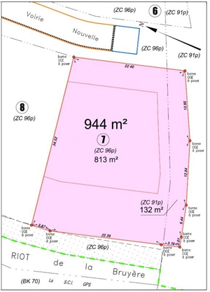 terrain a batir à la vente -   59540  CAUDRY, surface 944 m2 vente terrain a batir - UBI56334353